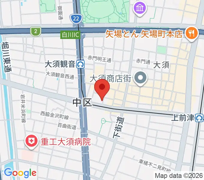 七ツ寺共同スタジオの地図