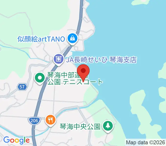 長崎市琴海文化センターの地図