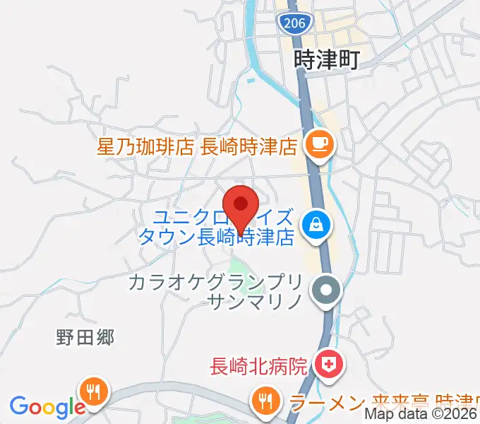 とぎつカナリーホールの地図