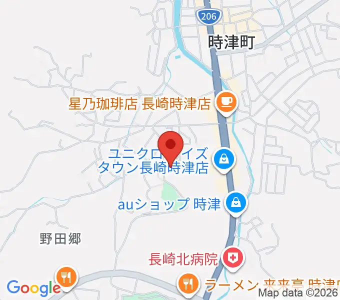 とぎつカナリーホールの地図