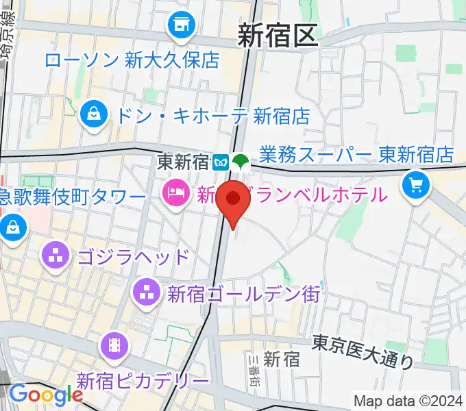 新宿レッドクロスの地図