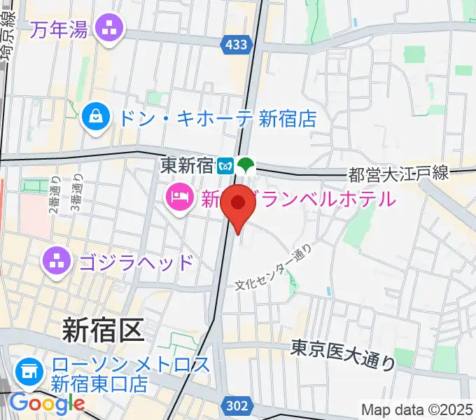 新宿レッドクロスの地図