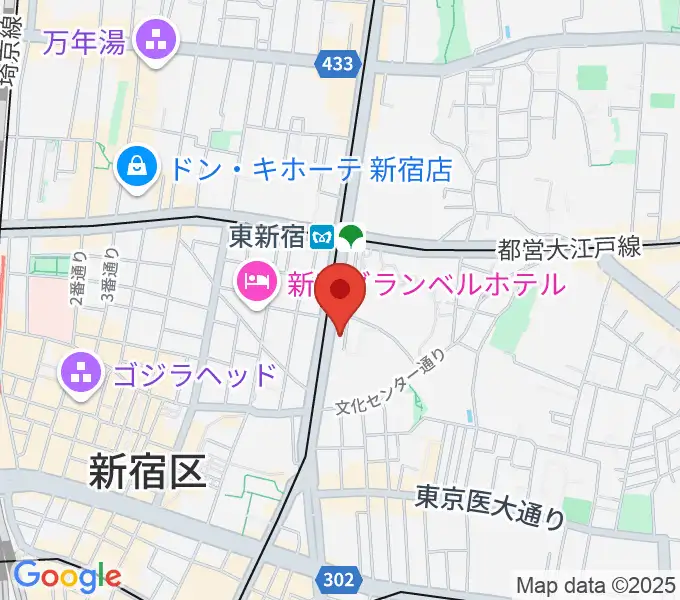 新宿レッドクロスの地図