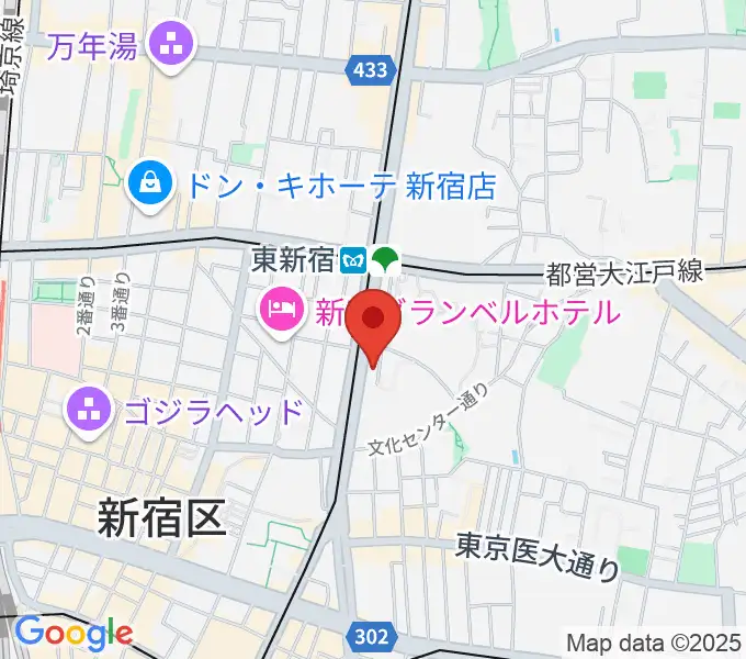 新宿レッドクロスの地図