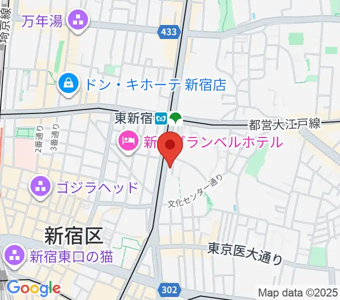 新宿レッドクロスの地図