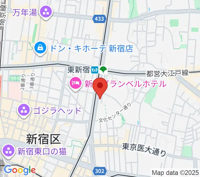 新宿レッドクロスの地図