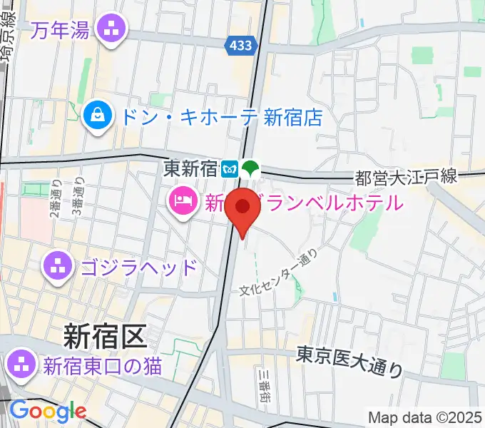 新宿レッドクロスの地図