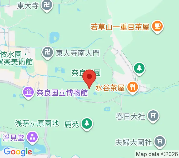 奈良春日野国際フォーラム 甍～I・RA・KA～の地図