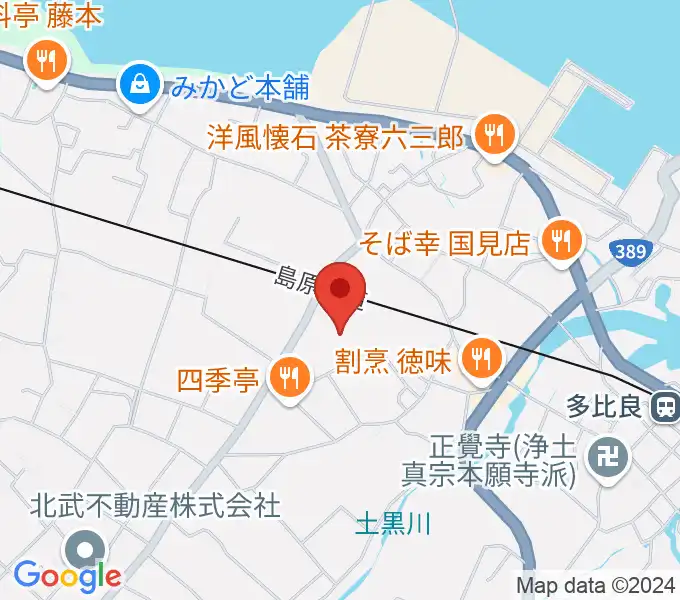 雲仙市国見町文化会館まほろばの地図