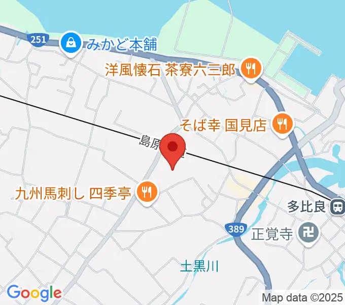 雲仙市国見町文化会館まほろばの地図