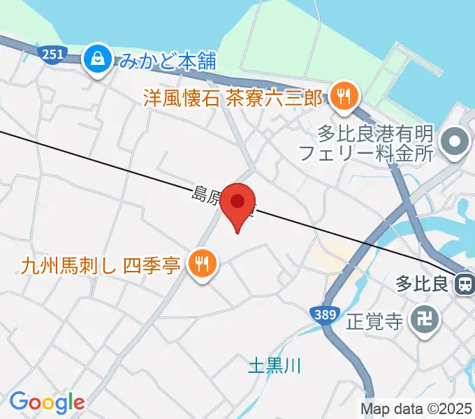 雲仙市国見町文化会館まほろばの地図