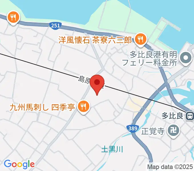 雲仙市国見町文化会館まほろばの地図