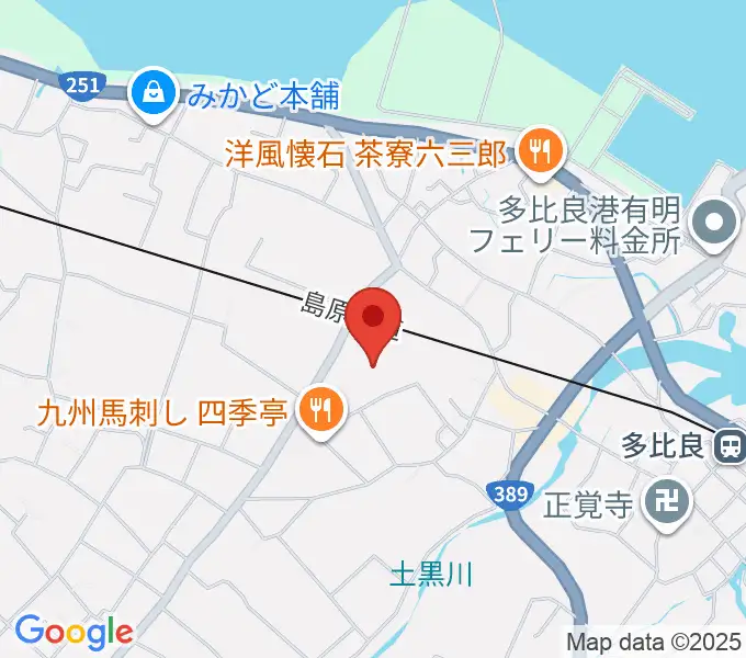 雲仙市国見町文化会館まほろばの地図