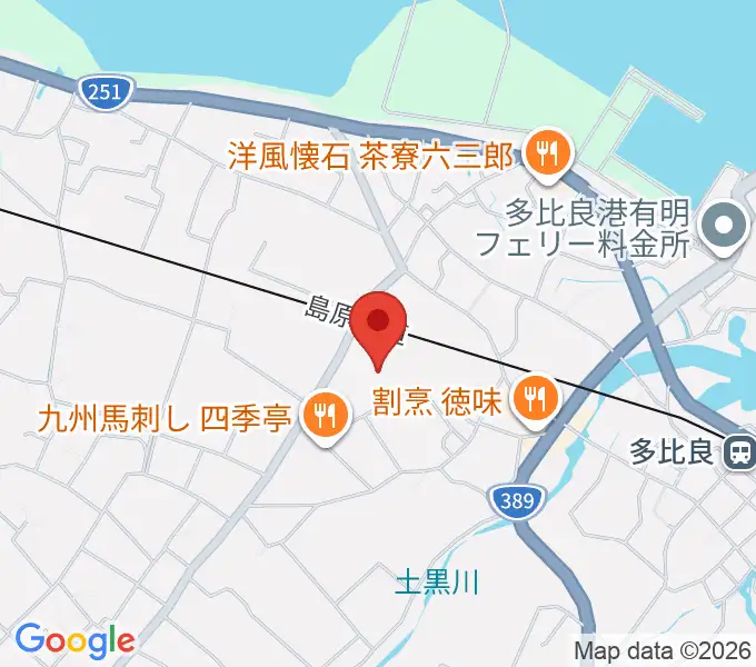 雲仙市国見町文化会館まほろばの地図