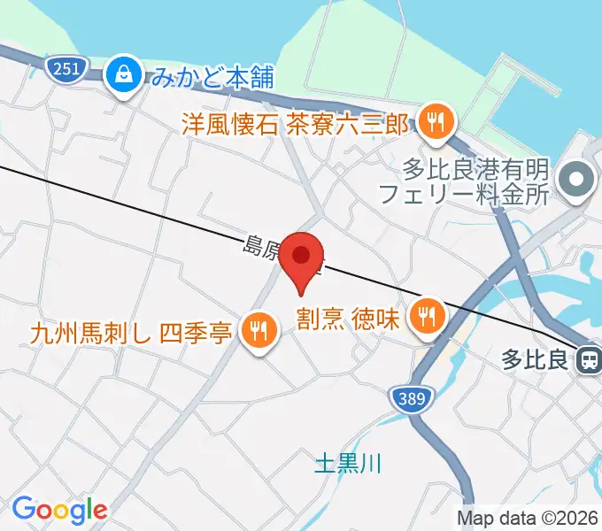 雲仙市国見町文化会館まほろばの地図