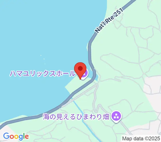 ハマユリックスホールの地図