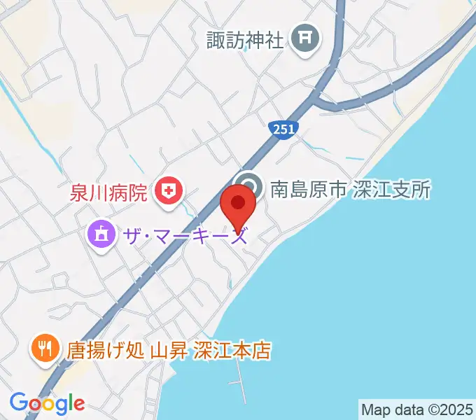 深江ふるさと伝承館の地図