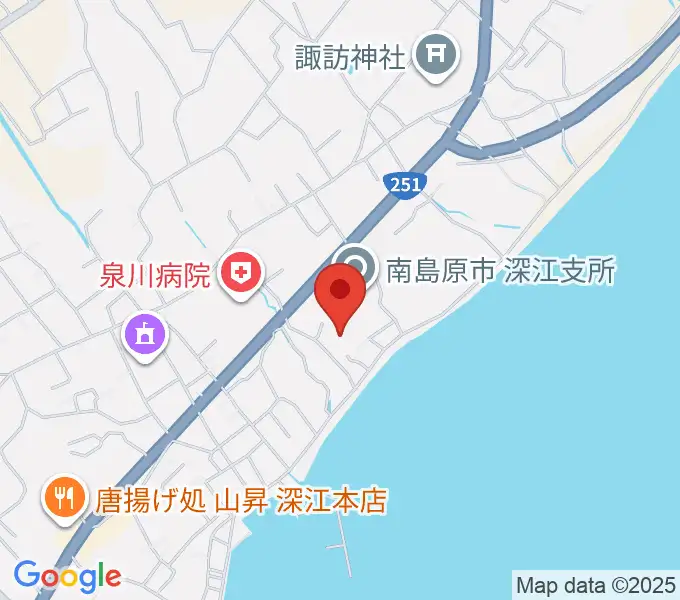 深江ふるさと伝承館の地図