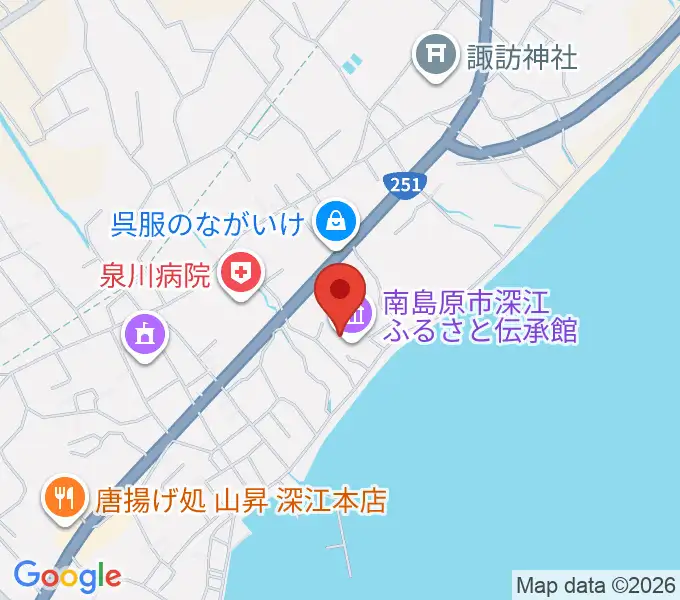 深江ふるさと伝承館の地図