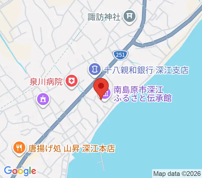 深江ふるさと伝承館の地図