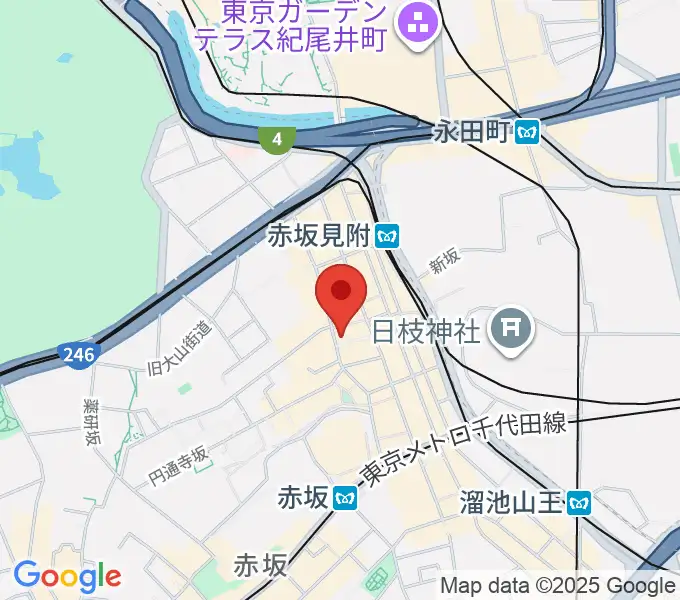 赤坂ノヴェンバーイレブンス パート2の地図