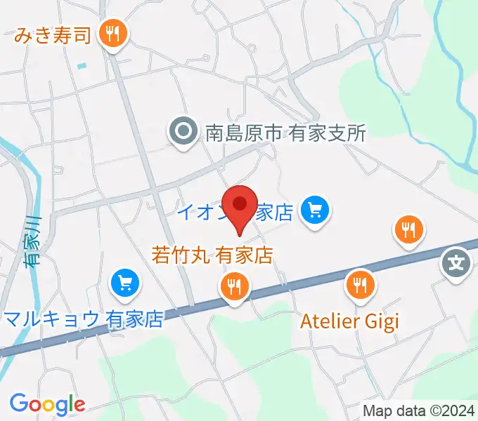 ありえコレジヨホールの地図