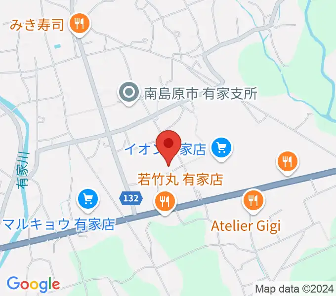 ありえコレジヨホールの地図