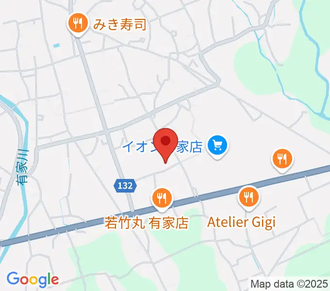 ありえコレジヨホールの地図