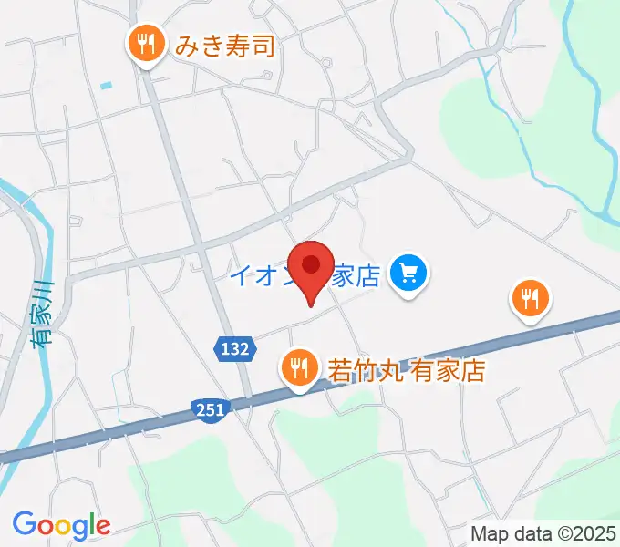 ありえコレジヨホールの地図