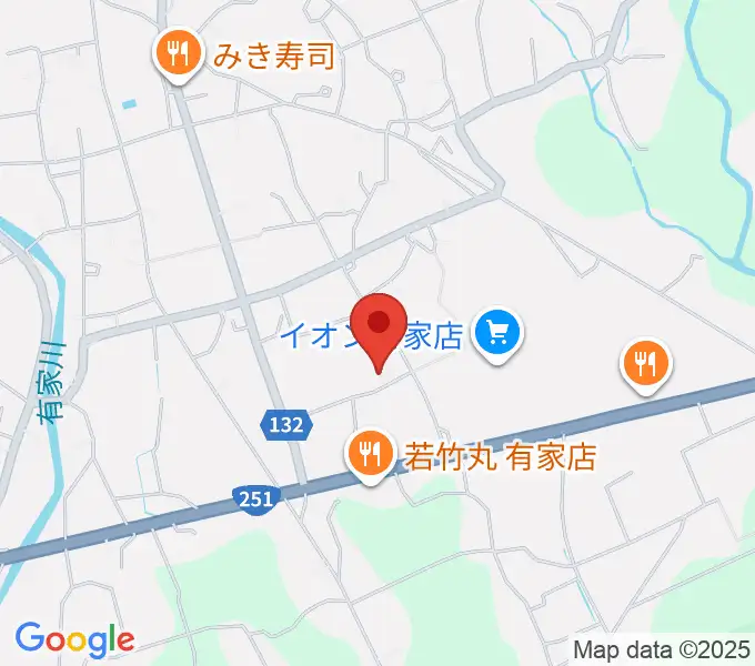 ありえコレジヨホールの地図
