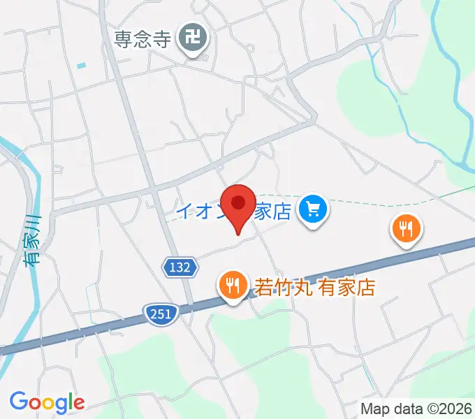 ありえコレジヨホールの地図
