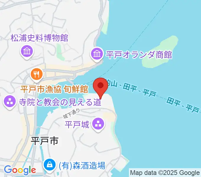 平戸文化センターの地図