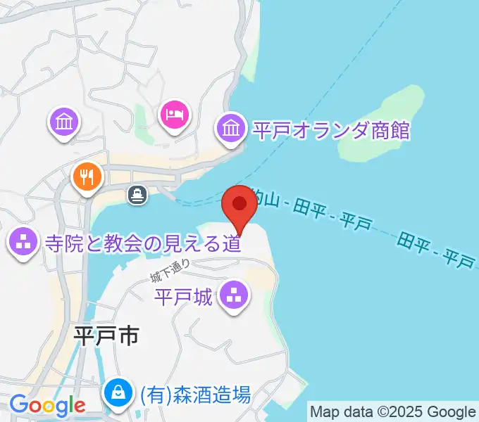 平戸文化センターの地図