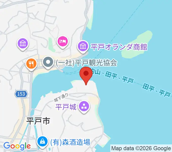 平戸文化センターの地図