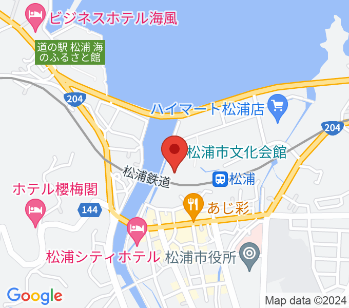 松浦市文化会館の場所