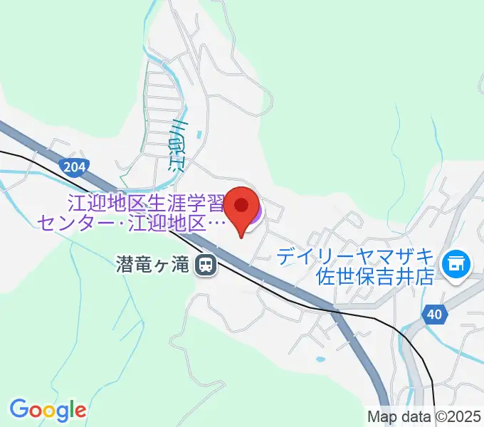 江迎地区文化会館インフィニタスの地図