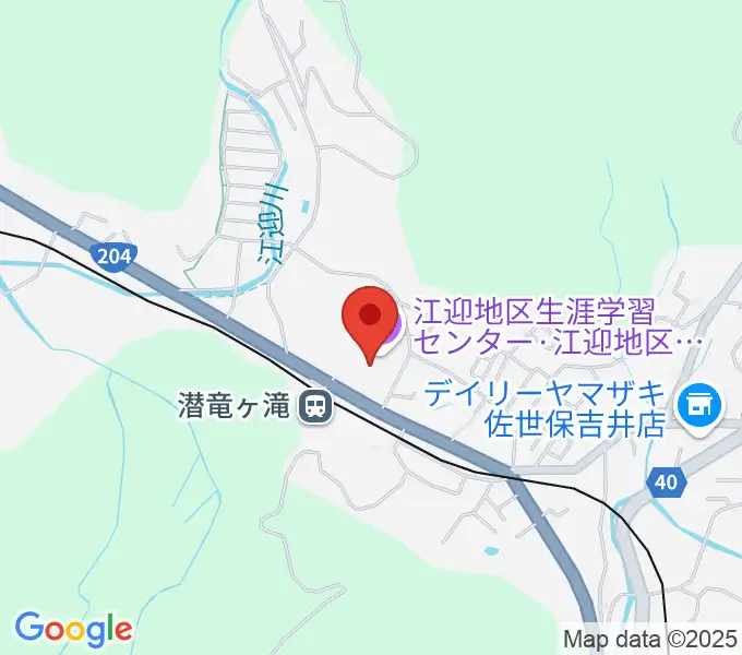 江迎地区文化会館インフィニタスの地図