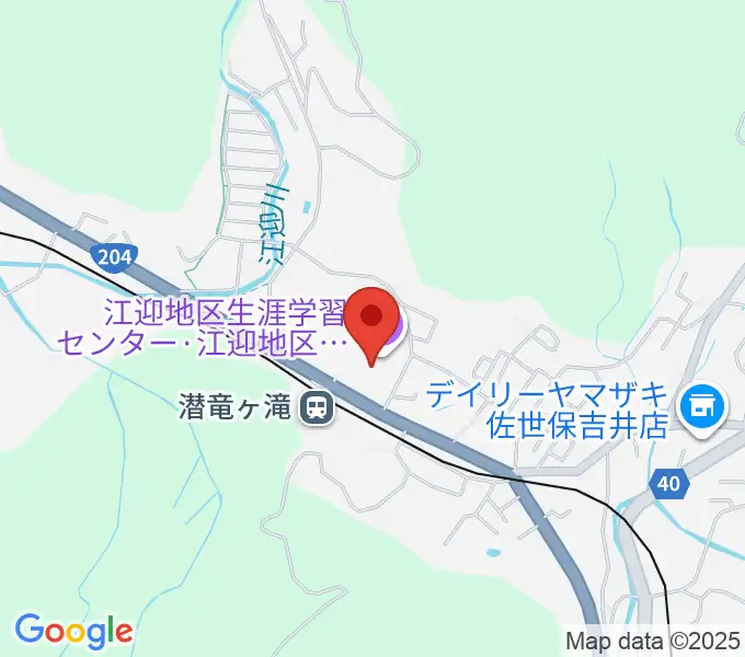 江迎地区文化会館インフィニタスの地図