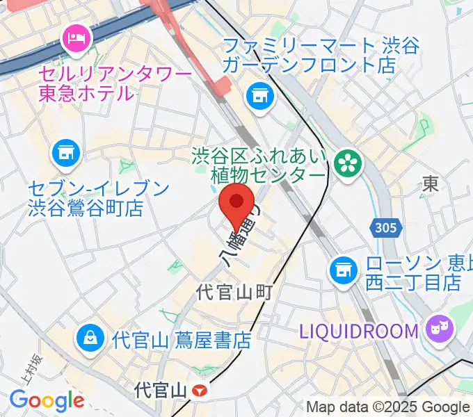代官山NOMADの地図