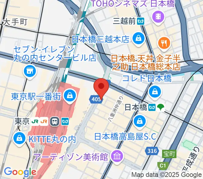 シアーミュージック 東京校の地図