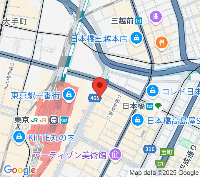 シアーミュージック 東京校の地図