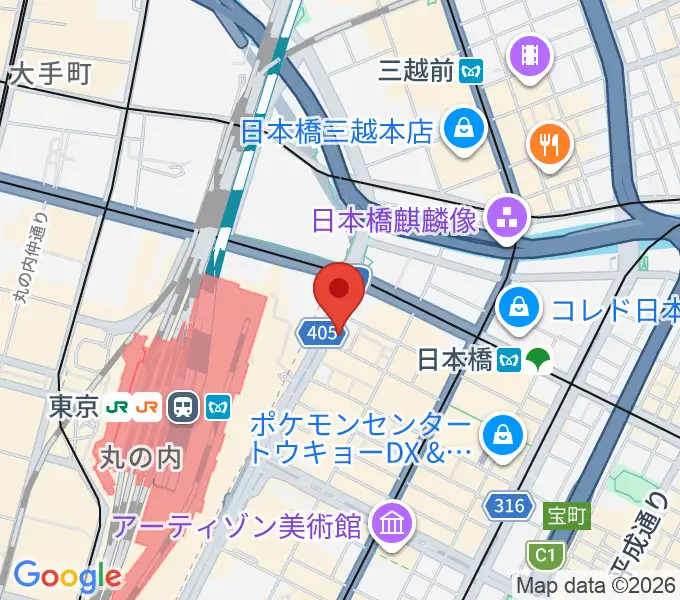 シアーミュージック 東京校の地図