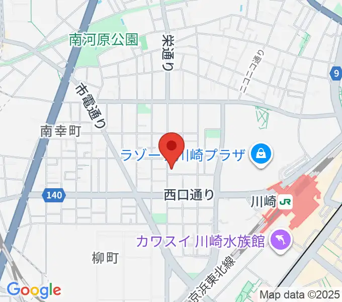 シアーミュージック 川崎校の地図