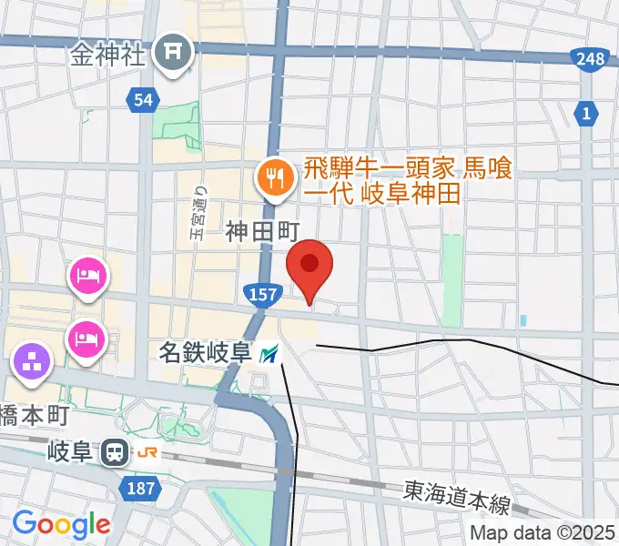 シアーミュージック 岐阜校の地図