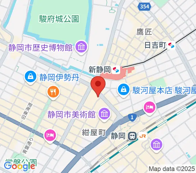 シアーミュージック 静岡校の地図