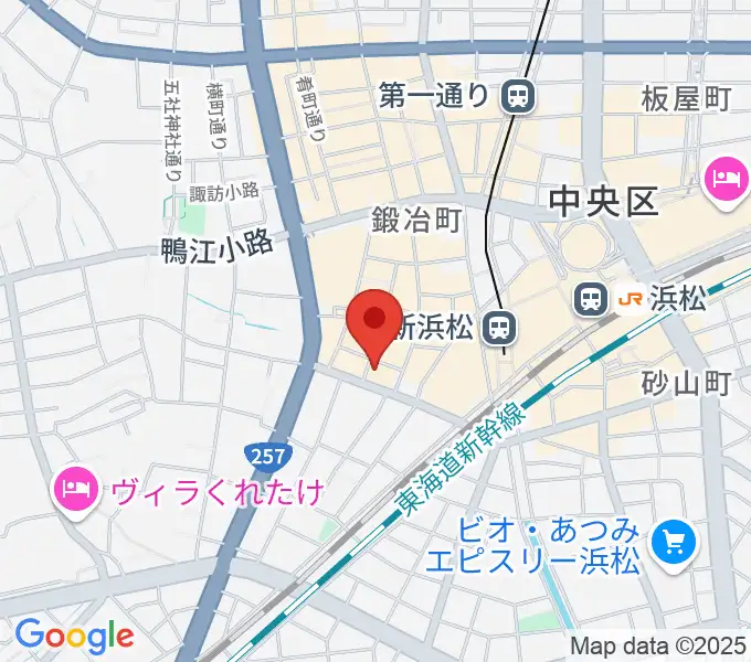 シアーミュージック 浜松校の地図