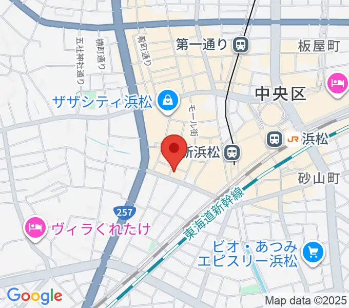 シアーミュージック 浜松校の地図
