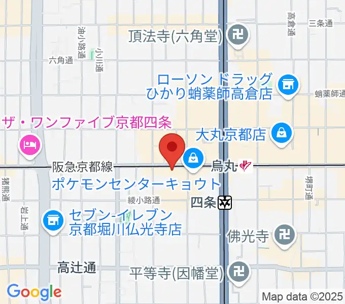 シアーミュージック京都校の地図