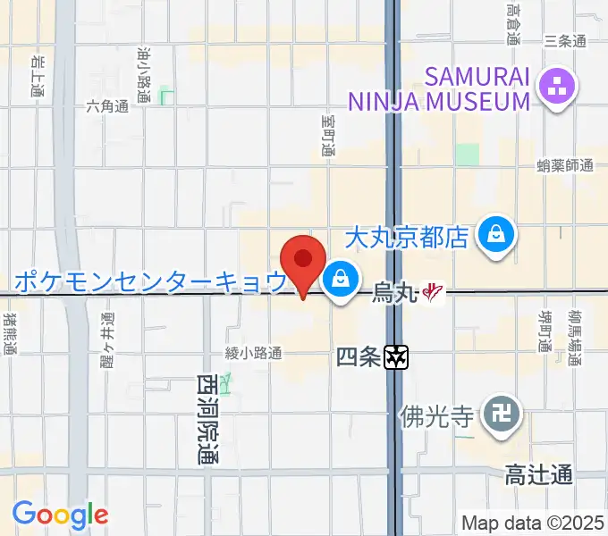 シアーミュージック京都校の地図