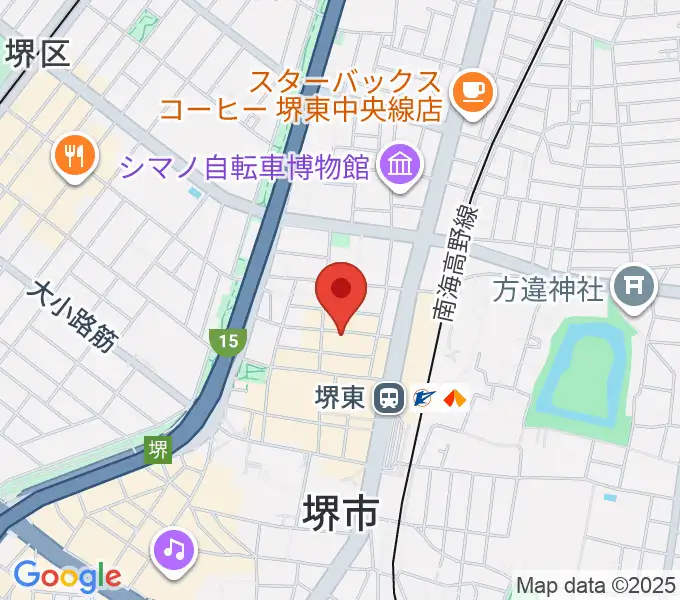 シアーミュージック堺東校の地図
